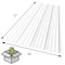Sunsky 9 - 38 in. x 6 ft. Polycarbonate Roof Panel in Clear, 5PK 401028 - alternate 6